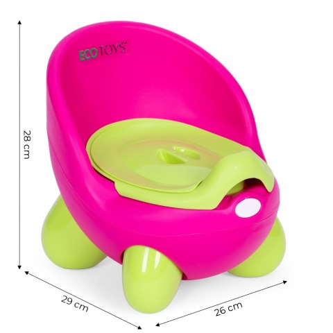 Nocnik toaleta sedes dla dzieci wyjmowany wkład antypoślizgowe nóżki różowo-zielony ECOTOYS ECOTOYS Nocnik toaleta sedes dla dzieci wyjmowany wkład antypoślizgowe nóżki różowo-zielony ECOTOYS ECOTOYS