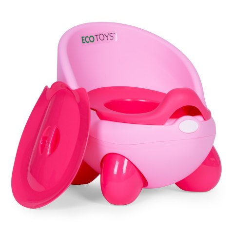 Nocnik toaleta sedes dla dzieci wyjmowany wkład antypoślizgowe nóżki różowy ECOTOYS ECOTOYS Nocnik toaleta sedes dla dzieci wyjmowany wkład antypoślizgowe nóżki różowy ECOTOYS ECOTOYS