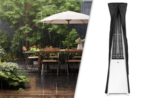 Ogrzewacz parasol gazowy grzejnik 13 kW srebrny szklany na ogród patio reduktor wąż pokrowiec MultiGarden MultiGarden Ogrzewacz parasol gazowy grzejnik 13 kW srebrny szklany na ogród patio reduktor wąż pokrowiec MultiGarden MultiGarden