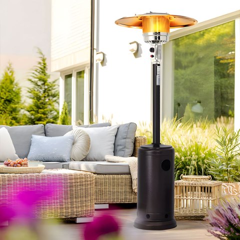 Ogrzewacz parasol gazowy grzejnik 13 kW szklany na ogród patio reduktor wąż pokrowiec MultiGarden MultiGarden Ogrzewacz parasol gazowy grzejnik 13 kW szklany na ogród patio reduktor wąż pokrowiec MultiGarden MultiGarden