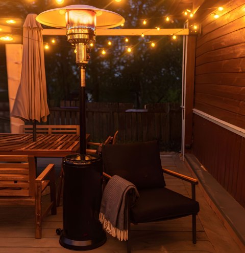 Ogrzewacz parasol gazowy grzejnik 13 kW szklany na ogród patio reduktor wąż pokrowiec MultiGarden MultiGarden Ogrzewacz parasol gazowy grzejnik 13 kW szklany na ogród patio reduktor wąż pokrowiec MultiGarden MultiGarden