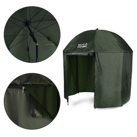 Parasol wędkarski z pełną osłoną namiot wodoodporny regulacja wysokości MultiGarden MultiGarden Parasol wędkarski z pełną osłoną namiot wodoodporny regulacja wysokości MultiGarden MultiGarden