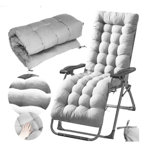 Poduszka na krzesło leżak ogrodowy szara 145 x 52 cm ModernHome ModernHome Poduszka na krzesło leżak ogrodowy szara 145 x 52 cm ModernHome ModernHome