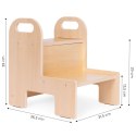 Pomocnik kuchenny kitchen helper schodki dla dzieci sklejka ECOTOYS ECOTOYS