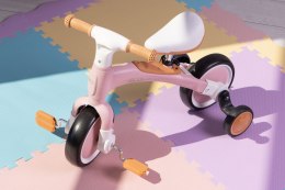Rower rowerek biegowy z pedałami - treningowy kółka boczne 3w1 różowy ECOTOYS ECOTOYS