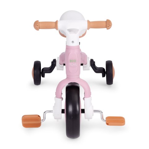 Rower rowerek biegowy z pedałami - treningowy kółka boczne 3w1 różowy ECOTOYS ECOTOYS Rower rowerek biegowy z pedałami - treningowy kółka boczne 3w1 różowy ECOTOYS ECOTOYS