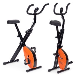 Rowerek treningowy rower stacjonanry fitness mechaniczny licznik komputer płynna regulacja - pomarańczowy ModernHome ModernHome