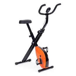 Rowerek treningowy rower stacjonanry fitness mechaniczny licznik komputer płynna regulacja - pomarańczowy ModernHome ModernHome