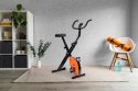 Rowerek treningowy rower stacjonanry fitness mechaniczny licznik komputer płynna regulacja - pomarańczowy ModernHome ModernHome