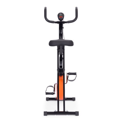 Rowerek treningowy rower stacjonanry fitness mechaniczny licznik komputer płynna regulacja - pomarańczowy ModernHome ModernHome Rowerek treningowy rower stacjonanry fitness mechaniczny licznik komputer płynna regulacja - pomarańczowy ModernHome ModernHome
