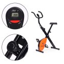 Rowerek treningowy rower stacjonanry fitness mechaniczny licznik komputer płynna regulacja - pomarańczowy ModernHome ModernHome