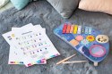 Stolik z instrumentami stół muzyczny cymbałki talerz perkusyjny tarka motyw morski ECOTOYS ECOTOYS