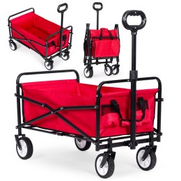 Wózek plażowy transportowy ogrodowy składany czerwony 48x90 cm MultiGarden MultiGarden