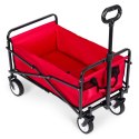 Wózek plażowy transportowy ogrodowy składany czerwony 48x90 cm MultiGarden MultiGarden