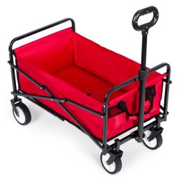 Wózek plażowy transportowy ogrodowy składany czerwony 48x90 cm MultiGarden MultiGarden