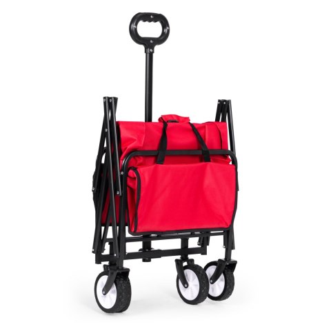 Wózek plażowy transportowy ogrodowy składany czerwony 48x90 cm MultiGarden MultiGarden Wózek plażowy transportowy ogrodowy składany czerwony 48x90 cm MultiGarden MultiGarden