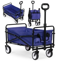 Wózek plażowy transportowy ogrodowy składany niebieski 48x90 cm MultiGarden MultiGarden