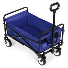 Wózek plażowy transportowy ogrodowy składany niebieski 48x90 cm MultiGarden MultiGarden