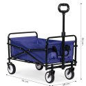 Wózek plażowy transportowy ogrodowy składany niebieski 48x90 cm MultiGarden MultiGarden