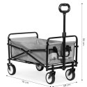 Wózek plażowy transportowy ogrodowy składany szary 48x90 cm MultiGarden MultiGarden