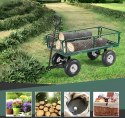Wózek transportowy ogrodowy 200 kg otwierane burty duże pompowane koła MultiGarden MultiGarden