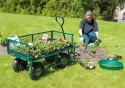 Wózek transportowy ogrodowy 200 kg otwierane burty duże pompowane koła MultiGarden MultiGarden