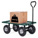 Wózek transportowy ogrodowy 200 kg otwierane burty duże pompowane koła MultiGarden MultiGarden