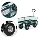 Wózek transportowy ogrodowy 200 kg otwierane burty duże pompowane koła MultiGarden MultiGarden