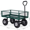 Wózek transportowy ogrodowy 200 kg otwierane burty duże pompowane koła MultiGarden MultiGarden