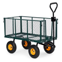 Wózek transportowy ogrodowy 400 kg do traktorka otwierane burty duże pompowane koła MultiGarden MultiGarden