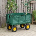 Wózek transportowy ogrodowy 400 kg do traktorka otwierane burty duże pompowane koła MultiGarden MultiGarden