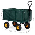 Wózek transportowy ogrodowy 400 kg do traktorka otwierane burty duże pompowane koła MultiGarden MultiGarden