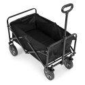 Wózek transportowy składany duży wózek ogrodowy plażowy czarny 47x105 cm MultiGarden MultiGarden
