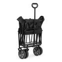 Wózek transportowy składany duży wózek ogrodowy plażowy czarny 47x105 cm MultiGarden MultiGarden