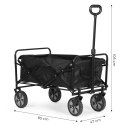 Wózek transportowy składany duży wózek ogrodowy plażowy czarny 47x105 cm MultiGarden MultiGarden