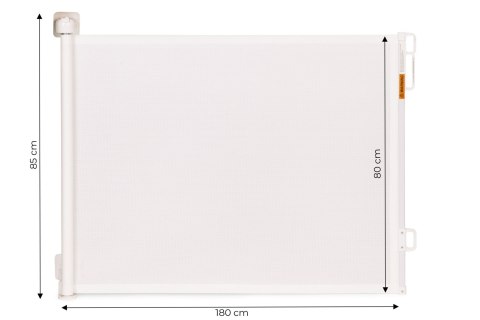 Bramka barierka roleta 180 cm ochronna zabezpieczająca na schody i drzwi - beżowa ECOTOYS ECOTOYS Bramka barierka roleta 180 cm ochronna zabezpieczająca na schody i drzwi - beżowa ECOTOYS ECOTOYS
