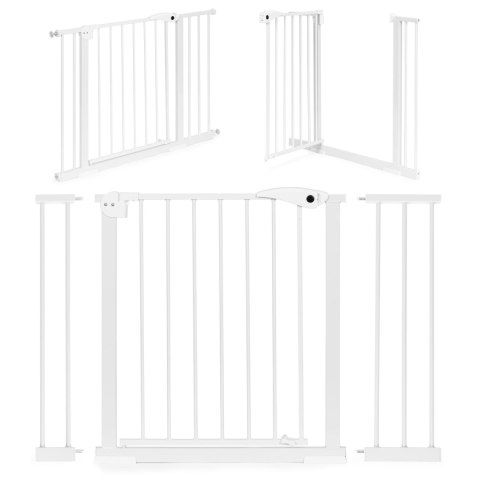 Bramka barierka zabezpieczająca 74-105 cm na schody i drzwi stal dodatkowe panele biała ECOTOYS ECOTOYS Bramka barierka zabezpieczająca 74-105 cm na schody i drzwi stal dodatkowe panele biała ECOTOYS ECOTOYS