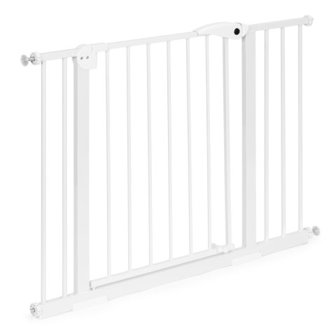 Bramka barierka zabezpieczająca 74-105 cm na schody i drzwi stal dodatkowe panele biała ECOTOYS ECOTOYS Bramka barierka zabezpieczająca 74-105 cm na schody i drzwi stal dodatkowe panele biała ECOTOYS ECOTOYS