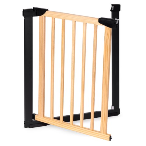 Bramka barierka zabezpieczająca 74-80 cm na schody i drzwi metal drewno ECOTOYS Bramka barierka zabezpieczająca 74-80 cm na schody i drzwi metal drewno ECOTOYS