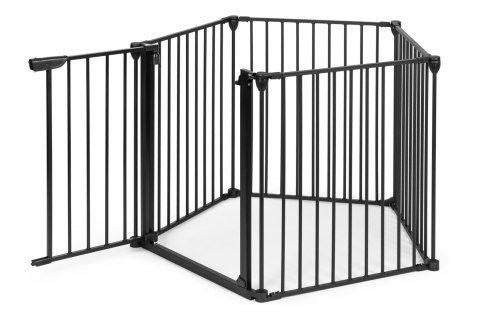 Bramka kojec barierka ochronna dla dzieci i zwierząt 5 paneli 60 cm metal czarny ECOTOYS ECOTOYS Bramka kojec barierka ochronna dla dzieci i zwierząt 5 paneli 60 cm metal czarny ECOTOYS ECOTOYS