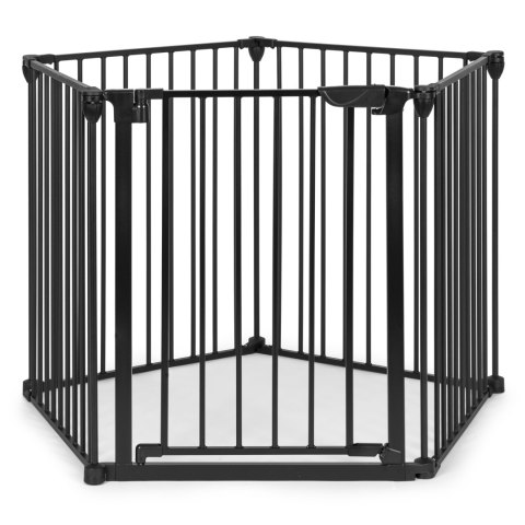 Bramka kojec barierka ochronna dla dzieci i zwierząt 5 paneli 60 cm metal czarny ECOTOYS ECOTOYS Bramka kojec barierka ochronna dla dzieci i zwierząt 5 paneli 60 cm metal czarny ECOTOYS ECOTOYS