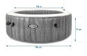 Nadmuchiwanejacuzzi hydromasaż 4 os. 196x71 cm WIFI akcesoria premium INTEX 28440 INTEX