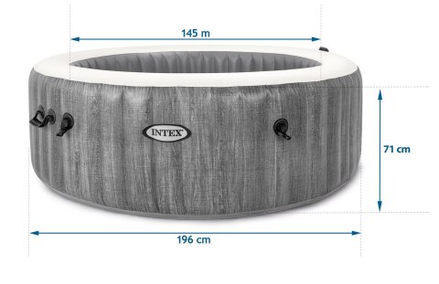 Nadmuchiwanejacuzzi hydromasaż 4 os. 196x71 cm WIFI akcesoria premium INTEX 28440 INTEX Nadmuchiwanejacuzzi hydromasaż 4 os. 196x71 cm WIFI akcesoria premium INTEX 28440 INTEX