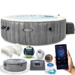 Nadmuchiwane jacuzzi hydromasaż 6 os. 216x71 cm WIFI akcesoria premium INTEX 28442 INTEX