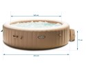 Nadmuchiwanejacuzzi hydromasaż 6 os. 216x71 cm akcesoria premium INTEX 28428 INTEX