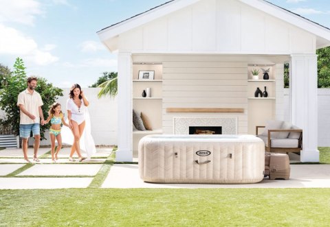 Nadmuchiwane jacuzzi kwadratowe hydromasaż 6 os. 196x71 cm akcesoria premium INTEX 28472 INTEX Nadmuchiwane jacuzzi kwadratowe hydromasaż 6 os. 196x71 cm akcesoria premium INTEX 28472 INTEX