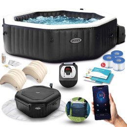 Nadmuchiwane jacuzzi ośmiokątne hydromasaż 6 os. 218x71 cm akcesoria premium INTEX 28462 INTEX