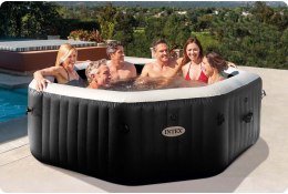 Nadmuchiwane jacuzzi ośmiokątne hydromasaż 6 os. 218x71 cm akcesoria premium INTEX 28462 INTEX