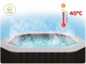 Nadmuchiwane jacuzzi ośmiokątne hydromasaż 6 os. 218x71 cm akcesoria premium INTEX 28462 INTEX