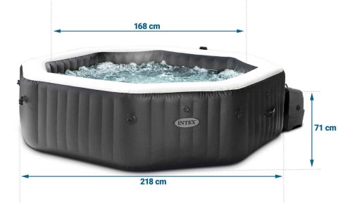Nadmuchiwane jacuzzi ośmiokątne hydromasaż 6 os. 218x71 cm akcesoria premium INTEX 28462 INTEX Nadmuchiwane jacuzzi ośmiokątne hydromasaż 6 os. 218x71 cm akcesoria premium INTEX 28462 INTEX